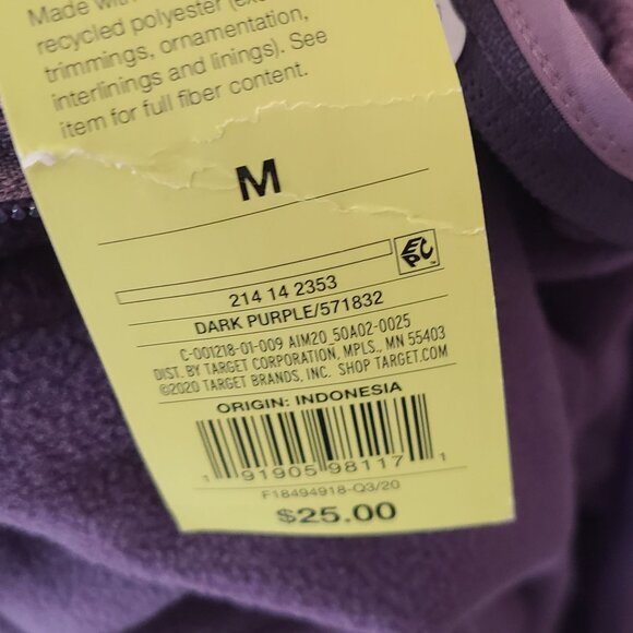 All in Motion NWT Hooded Sweatshirt Pullover Purple Women's Size M Activewear - Picture 10 of 11